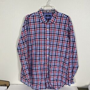 Esquire Men's 18 34/35 Blue Performance Slim Fit Non-Iron Dress Shirt P1